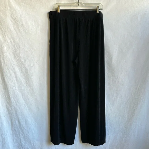 Chico’s Travelers black high rise wide leg stretchy pants, size 3 (16) - Picture 4 of 10
